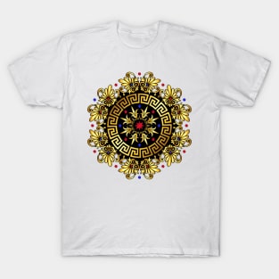 Gold Greek ornament Meander T-Shirt